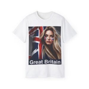 Cotton T-Shirt - Lady Great Britain - Fantastic design on a unisex