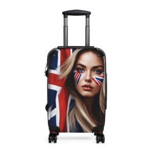 Suitcase -Lady Britain - Perfect holiday travel luggage.